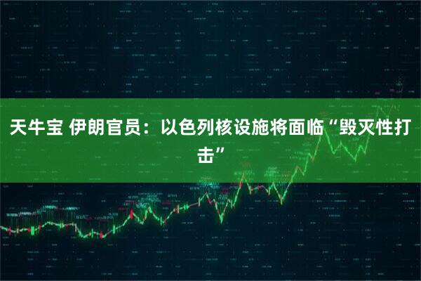 天牛宝 伊朗官员：以色列核设施将面临“毁灭性打击”