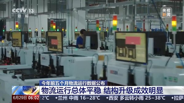 忠程配资 总体平稳、结构升级成效明显！1—5月物流运行数据公布