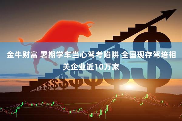 金牛财富 暑期学车当心驾考陷阱 全国现存驾培相关企业近10万家