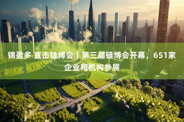 锦盈多 直击链博会｜第三届链博会开幕，651家企业和机构参展